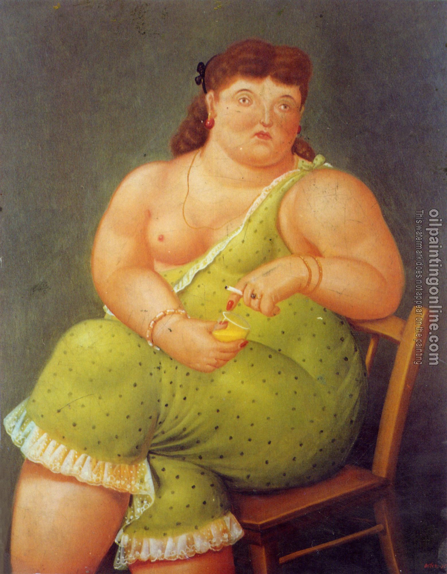 Botero, Fernando - Abstract oil painting.